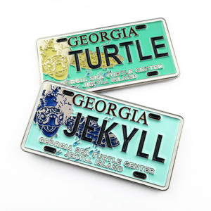 Fabrication sur mesure de plaques d'immatriculation de voiture en métal souvenir touristique de la plage de Naples en aluminium Art Déco, <span class=keywords><strong>aimant</strong></span> de réfrigérateur, <span class=keywords><strong>aimant</strong></span> puissant - Product Image 2