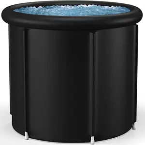 6 Layer PVC Best Quality Flexible Portable Ice Bath Tub for Adults Shower Stall ice bath hot bath