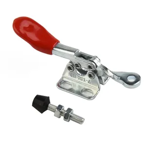 GH201A Metal Horizontal Vertical Toggle <strong>Clamp</strong> Quick-Release Fixture 80mm Red Toggle <strong>Clamps</strong> Hand <strong>Clip</strong> Tools - Product Image 4