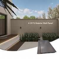 Panel de Pared Exterior Hueco de WPC Coextruido ASA de 150 mm, Clase de Cobertura B1, Resistente al Fuego, Impermeable y Estable a los Rayos UV para Fachadas de Villas