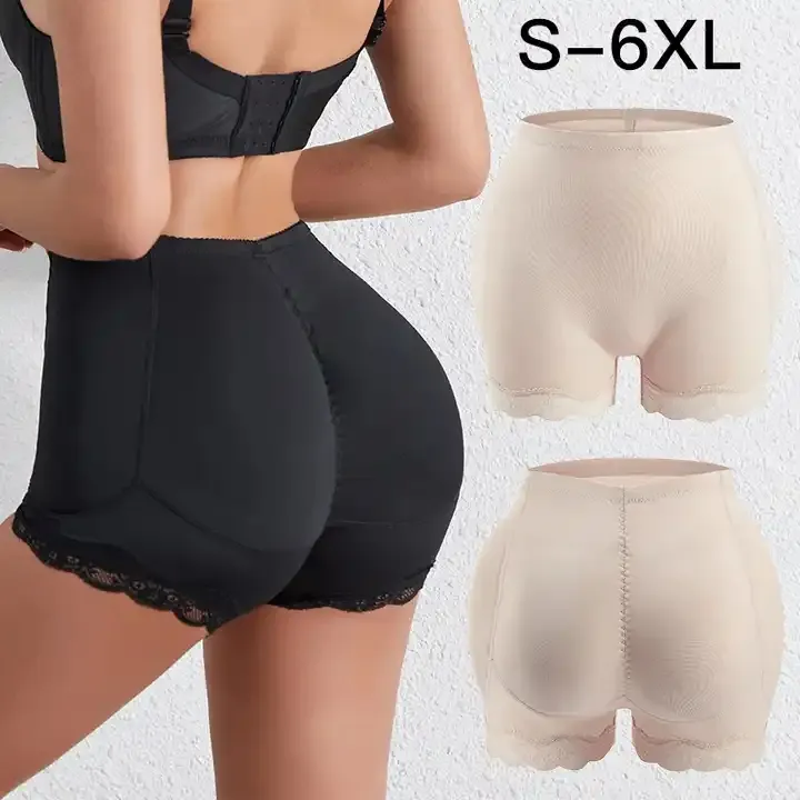 I-0137 Mulheres Respirável Lace Butt Lifter Shorts Nádega Enhancer Briefs Removível Hip Pads Body Shaper Panty