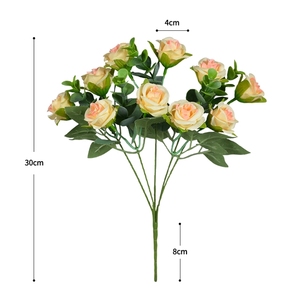 Roses artificielles en soie faites à la main - Style moderne, décoration de mariage et de fête des mères, <span class=keywords><strong>prix</strong></span> de gros d'usine, bouquet - Product Image 2