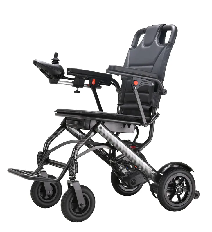 15,3 kg pluma ligera portátil de aluminio para discapacitados silla de ruedas eléctrica plegable fácil de poner en el maletero-BZ-XWEA03D