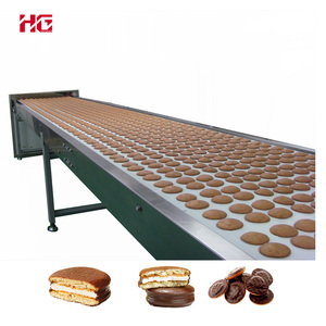 Hoàn toàn tự động CE phê duyệt hiệu quả cao Choco Pie bánh sandwich bánh jaffa bánh dây chuyền sản xuất nồi chiên bột sheeter lò nướng - Product Image 6