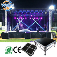 Scène d'Événement Extérieure en Aluminium, Estrade Facile à Installer, Plateforme Portable pour Concert, Église et Mariage