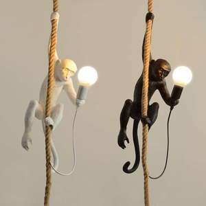 Factory Price <strong>Monkey</strong> <strong>Hanging</strong> Lamp Mexico Hot Selling Restaurant bar Chandelier Art Interesting Design Coffee Shop Pendant <strong>Light</strong> - Product Image 1
