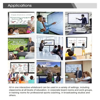 Écran tactile capacitif multi-touch 10 points de 55 pouces, anti-reflet, support mobile, écran LCD numérique interactif, tableau blanc intelligent, panneau plat DVI