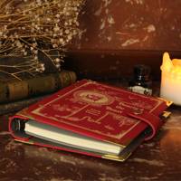Carnet à spirales rechargeable en cuir personnalisé La Belle et la Bête Journal littéraire pour cadeau de vacances Livre d'écriture A5 A6