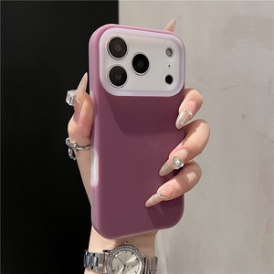 Coque de téléphone en silicone liquide effet gelée, cadre givré bicolore, protection intégrale antichoc pour iPhone <span class=keywords><strong>15</strong></span> Pro Max 16 17 Pro Max - Product Image 3