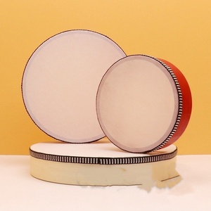 Wholesale 25CM Hand Held Drum for Children Hand Drums <b>Percussion</b> Educational Drum Toy Musical <b>Instrument</b> With Drumstick - Product Image 2