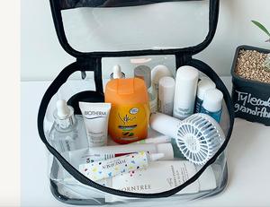 Sac de toilette transparent en PVC imperméable, grande capacité, sac de toilette transparent, sac à maquillage - Product Image 1
