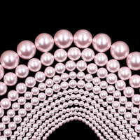 Perles rondes imitation perle 5A en vrac, prix usine, rose Rosaline 294, certifiées par un tiers, pour la fabrication de bijoux et bracelets