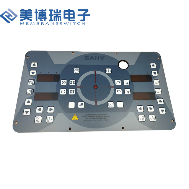 customized waterproof membrane switch keypad/keyboard printing manufacturer