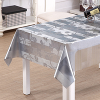 Nappe en PVC translucide effet bulles argentées RNPT, métallique, anti-taches, facile à nettoyer, pour table de cuisine