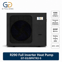 Pompe à chaleur air-eau certifiée CE 380~415V 9kW 3 en 1 (chauffage, refroidissement, eau chaude sanitaire) pour les acheteurs et importateurs en gros