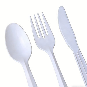 <span class=keywords><strong>Juego</strong></span> de Cubiertos Desechables Biodegradables de Plástico PP/PET/PS/PLA con Cuchara, <span class=keywords><strong>Tenedor</strong></span>, <span class=keywords><strong>Cuchillo</strong></span> <span class=keywords><strong>y</strong></span> Servilleta, Envasados Individualmente - Product Image 5