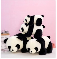 Peluche Panda Personnalisée Allongée, Jouet en Peluche Doux et Adorable, Vente en Gros OEM ODM, Logo Personnalisé pour Enfants et Cadeaux Promotionnels