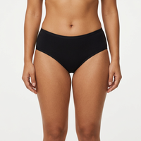 Culottes pour femmes de haute qualité, taille extra large, sous-vêtements en coton pour femmes, taille mi-haute, hipster pour tous les jours, logo uni, tricoté