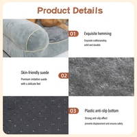 Lit pour chien orthopédique en mousse alvéolée, canapé moelleux pour animaux de compagnie, tapis lavable, lit pour chien orthopédique, Hundebett