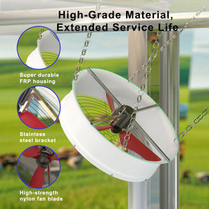 1500 डब्ल्यू फ्राप पशुधन प्रशंसकों 3 ब्लेड ip66 तीन चरणों में लटकाए गए मवेशियों के प्रशंसक गाय के खलिहान के लिए डेयरी फार्म वेंटिलेशन प्रशंसक - Product Image 4