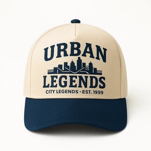 Chapeau de baseball bicolore 100% coton pour femmes hommes 5 panneaux casquette de sport structurée casquettes de logo personnalisé avec snapback réglable - Product Image 2