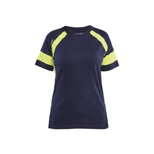 BLAKLADER-Camiseta Mujer 352410308833M con Hi-Vis Azul Marino/Amarillo Hi-vis-EAN 7330509916544 ROPA DE TRABAJO DE LA 2017 - Product Image 5
