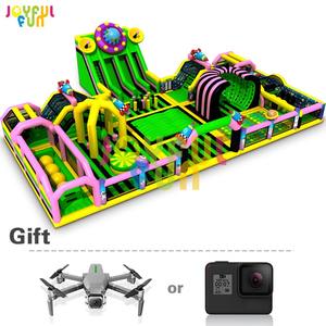 <span class=keywords><strong>Parc</strong></span> d'équipement de terrain de jeu gonflable de taille personnalisée commercial amusant joyeux <span class=keywords><strong>parc</strong></span> à thème gonflable extérieur/intérieur - Product Image 1