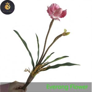 มาใหม่ประดิษฐ์กล้วยไม้เทพธิดารองเท้าแตะดอกไม้จําลอง 2 หัว <span class=keywords><strong>Paphiopedilum</strong></span> - Product Image 1