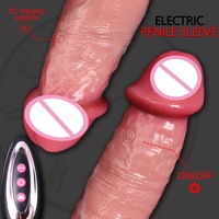 Énorme manchon pénien pour une croissance accrue, retardateur d'éjaculation, extenseur de pénis réutilisable, préservatif en silicone, jouet sexuel masculin - LM-CT610-5