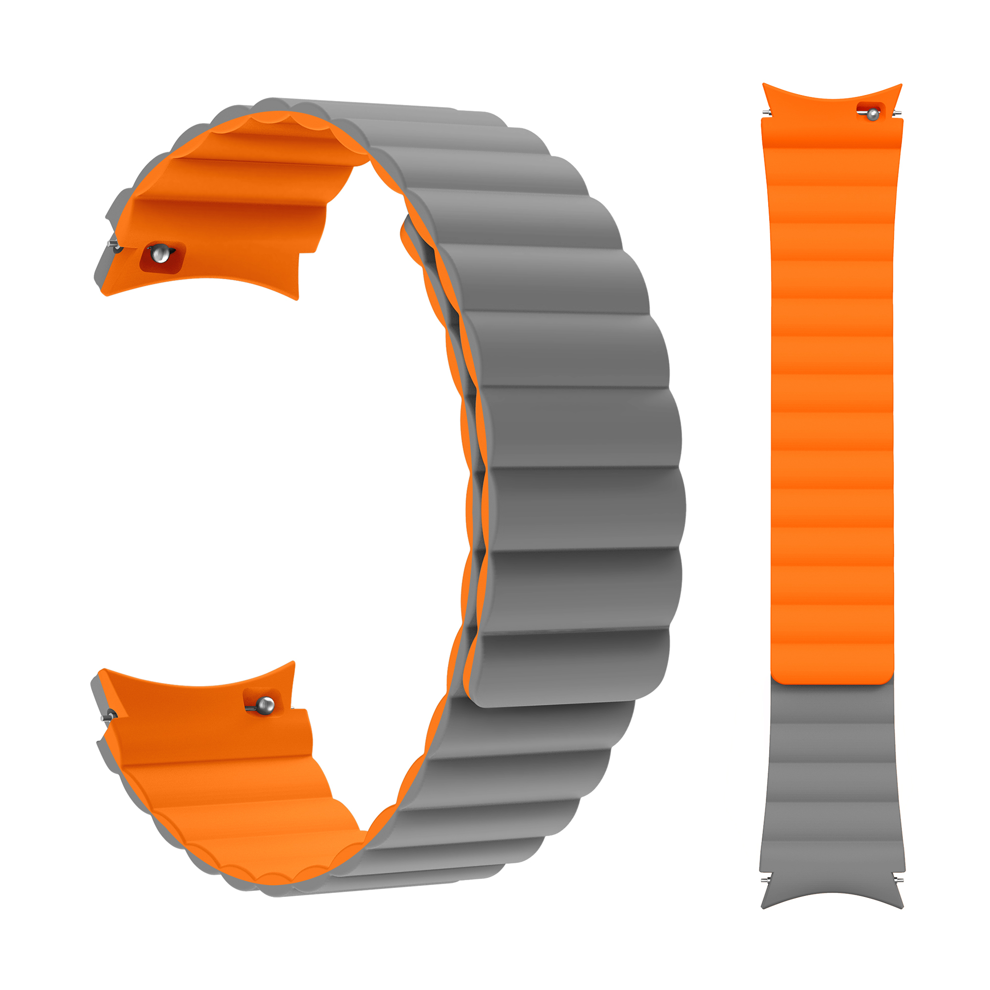 Gris/Orange