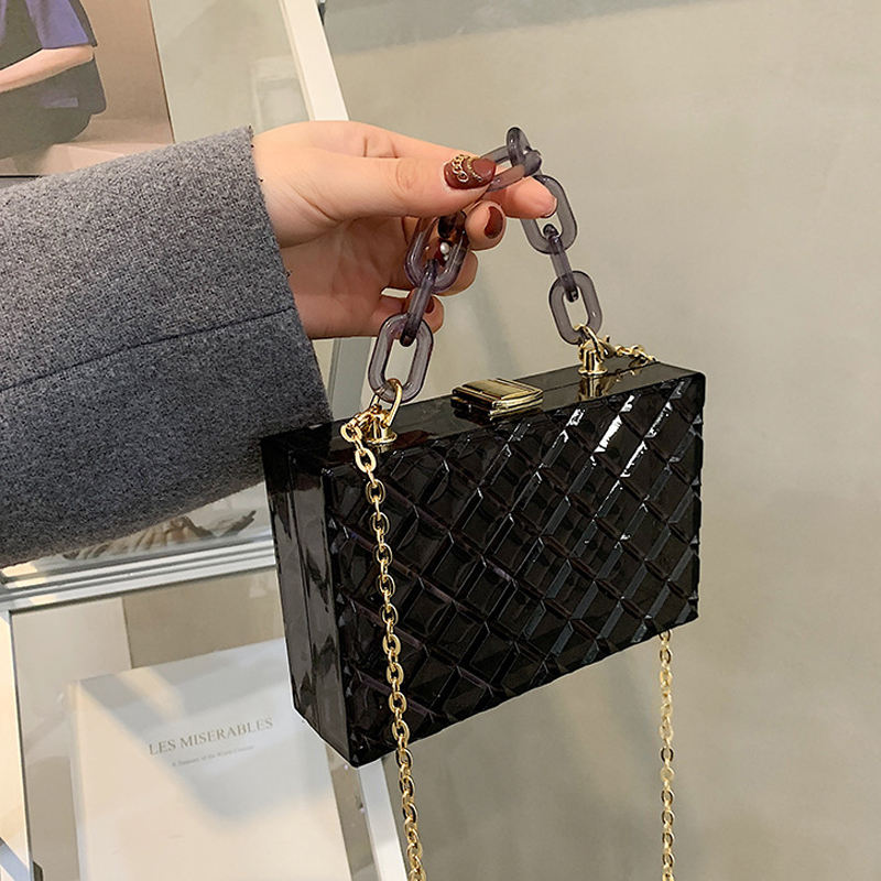 Transparent Acrylic Handbags Trendy Women's Shoulder Bags