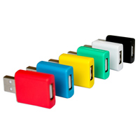 Penghalang Data USB UCD01 Berkualitas Tinggi dari ABS & Logam dengan Pelindung Kabel Terjalin, Kompatibel dengan IOS, Pelindung Data untuk Komputer
