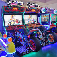 Machine de jeu d'arcade simulateur de moto GP à pièces Dreamland, simulateur de course de moto pour centre de jeux