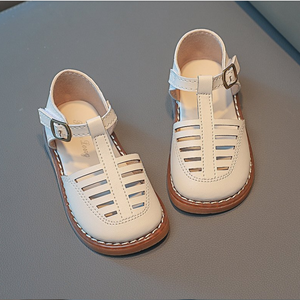 Sandales pour bébé en cuir souple, chaussures d'été pour tout-petits, petites chaussures pour filles et garçons, sandales pour nouveau-nés, antidérapantes, premières chaussures - Product Image 2