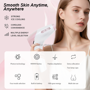 Dispositivo de depilación láser IPL con mango en forma de pistola, inalámbrico con pantalla LED, fotodepiladora de refrigeración por hielo para uso corporal completo de mujeres - Product Image 3