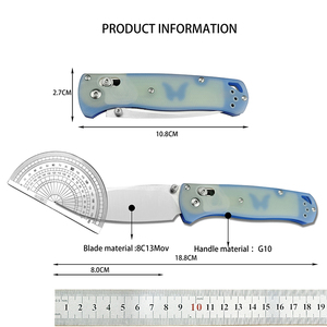 มีดพับ BM Bugout 535 ใบมีด S30V ด้ามจับไฟเบอร์ G10 สำหรับงานอุตสาหกรรมและงาน DIY เกรด OEM เหมาะสำหรับตั้งแคมป์ ล่าสัตว์ เอาตัวรอด กิจกรรมกลางแจ้ง พกพาสะดวก - Product Image 6