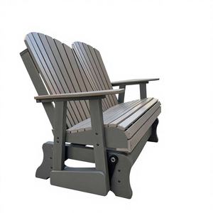 Fauteuil Adirondack <span class=keywords><strong>double</strong></span> en HDPE pour l'extérieur, idéal pour patio, jardin ou terrasse, résistant aux intempéries et nécessitant peu d'entretien - Product Image 1