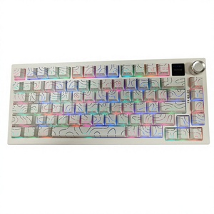 Clavier de jeu mécanique personnalisé 75% RGB Tri-mode Hotswap Gasket avec écran, 82 touches, clavier de jeu mécanique OEM avec bouton - Product Image 5