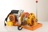 Treuil électrique 500-1000 kg avec embrayage, câble métallique de 30 m ou 60 m, double bobine, pour les industries de la construction et la vente au détail