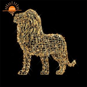 Decoraciones Navideñas Grandes para Exteriores, Luces LED 3D con Motivo de León Rey - Product Image 4