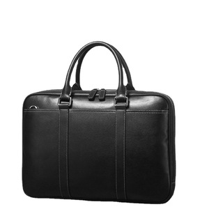 Laulisdon Men's Genuine Leather <b>Briefcase</b> Large Capacity Business Travel Shoulder Bag Solid Color Cowhide - Product Image 5