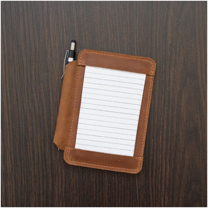 Cá nhân lưu ý chủ thẻ tối giản 3x5 inch chỉ số chủ thẻ cầm tay trường hợp trong cao cấp da nâu - Product Image 3