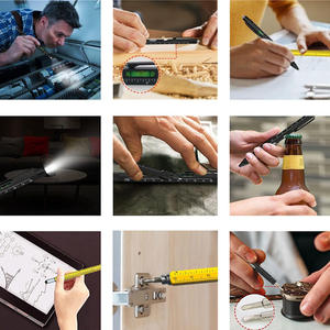 मल्टी-फंक्शन टूल बोतल सलामी बल्लेबाज स्टैंड स्टाइलस पेन मेटल बॉलपॉइंट पेन बिजनेस गिफ्ट ने लाइट पेन थोक 9-इन-1 - Product Image 4