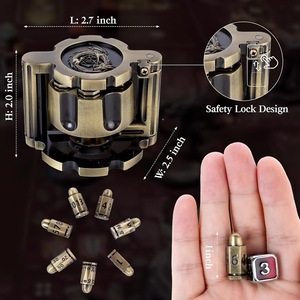 Juego de Dados Metálicos Estilo Revólver 2026, Dados Poliédricos con Forma de Bala para Juegos de Mesa de Rol como Dungeons & Dragons - Product Image 6