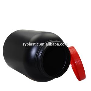 1L 3L 3.5L HDPE noir large bouche côté pot alimentaire pour supplément de protéines conteneur de poudre vide pot de luxe 500g ~ 10kg - Product Image 4