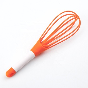 <span class=keywords><strong>Fouet</strong></span> torsadé de 11.5 pouces Ballon 2 en 1 et <span class=keywords><strong>fouet</strong></span> <span class=keywords><strong>plat</strong></span> Fil d'acier enduit de silicone Gadgets de <span class=keywords><strong>cuisine</strong></span> en silicone - Product Image 6