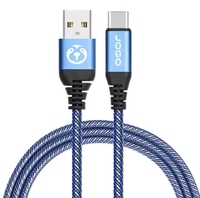 Vietnam RoHS certificado USB 2,0 tipo C cargador tipo PVC Nylon Cable 1M trenza Android Video Game Player Power Bank usuarios de computadoras