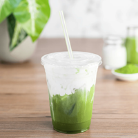 Vasos Desechables de Plástico Transparentes para Café, Té de Burbujas, Boba, Café Helado, Jugos, Smoothies, Batidos, Venta al Por Mayor