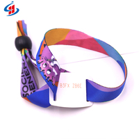 Échantillon gratuit Bracelet tissé en tissu NFC RFID 13.56MHz personnalisé pour cartes de contrôle d'accès d'événements