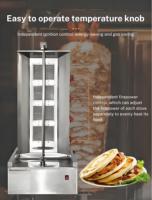 Equipo Automático para Cocina Comercial, Máquina para Hacer Shawarma a Gas, Parrilla para Shawarma de Pollo y Kebab Doner, Máquina para Hacer Kebab de Turquía